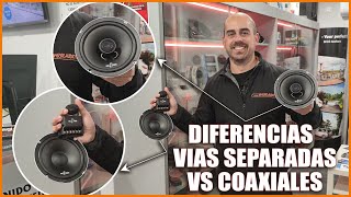 DIFERENCIAS básicas altavoces VÍAS SEPARADAS y COAXIALES  Tamscar Audio [upl. by Petromilli]