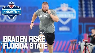 Braden Fiskes FULL 2024 NFL Scouting Combine On Field Workout [upl. by Graybill]