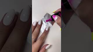 Neon Nails mit der Baby Boomer White Base 🤍🧡 neonail shorts babyboomernails neonails nailart [upl. by Nnahgaem]