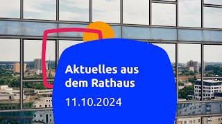 Aktuelles aus dem Rathaus 11102024 [upl. by Raymonds]