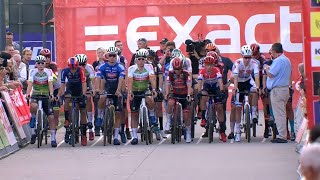 Cyclocross Beringen Men Elite 50fps 08 Oct 2023 [upl. by Ainatit]