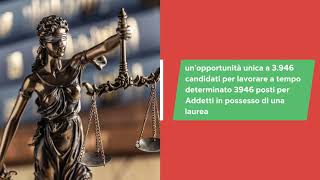 Concorso Ufficio del Processo Ministero Giustizia  3946 posti [upl. by Welton490]