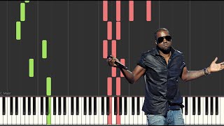 How to play Kanye West  Through The Wire Piano Tutorial [upl. by Rekcut]