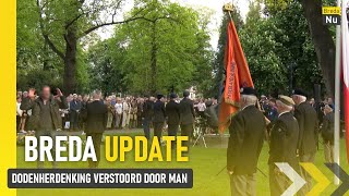 Dodenherdenking Breda verstoord door man  Breda Update [upl. by Hooper]