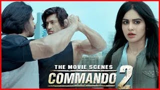 Commando 2 Hindi Movie विद्युत जम्मवाल ने ईशा गुप्ता के प्लान को बर्बाद किया [upl. by Eerased]