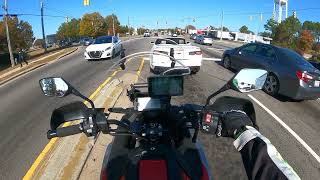 Honda NC750X DCT Ride 19  Short Trip to BooksAMillion [upl. by Nyladnewg]