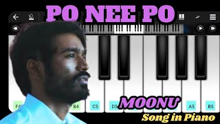 Po Nee Po  Piano  Moonu  3  Dhanush  Anirudh Ravichander [upl. by Joselyn732]