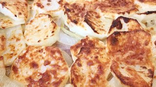 How to make perfect bake layered potatomeatbacononion and cheese Tepsis krumpli sajttal [upl. by Anyl207]