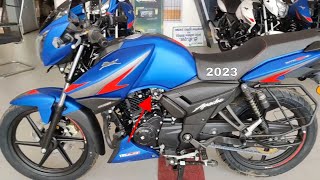 TVS Apache RTR 160 2V 2023 BS6 Phase2 New Model Detailed Review  On Road Price  New Change [upl. by Adekram189]