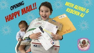 OPENING HAPPY MAIL WITH ALIYAH AND REBORN AJ [upl. by Motteo]