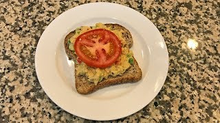 Tuna Salad on Ezekiel Bread with Tomato [upl. by Lacym]