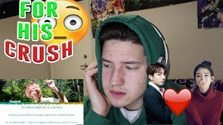 BTS JK 정국  Ending Scene 이런 엔딩 IU Cover REACTION  FOR HIS CRUSH 😍 [upl. by Esinrahs]