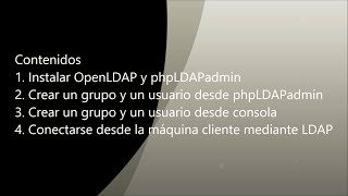 Instalación y Uso de LDAP [upl. by Annaes]