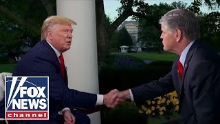 Trump talks impeachment fallout on Hannity  FULL INTERVIEW [upl. by Ivz483]