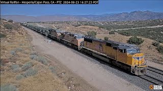 HesperiaCajon Pass California USA  Virtual Railfan LIVE [upl. by Kirit798]