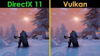 Valheim Early Access  RX 580  Ryzen 5 1600  Vulkan vs DX12 [upl. by Sapowith]