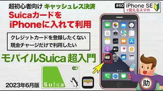 SuicaをiPhoneで利用 モバイルSuica超入門／ウォレットに【交通系ICカード】を入れる クレカ不要▶︎スマホに初挑戦！60〈iPhoneSE編〉※シニア初心者向け [upl. by Ityak87]