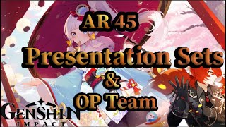 Genshin Impact AR 45 Actual Team Best Sets Guide [upl. by Sergio]