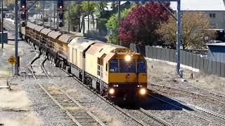 ARTC Loram Rail Grinder working at Goulburn Apr232024 [upl. by Allicerp]