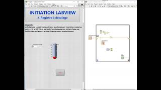 Initiation LabVIEW 4  Registre à décalage [upl. by Zerep]