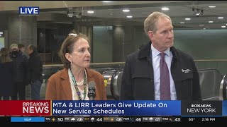 MTA LIRR officials give update on service changes [upl. by Efar375]