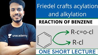 friedel crafts alkylation and acylation mechanism  reaction of benzene  reaction of benzene sgsir [upl. by Wardlaw]