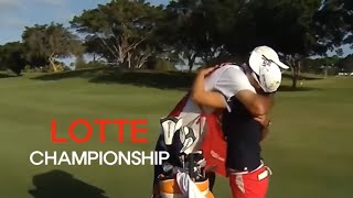 LOTTE championship winning the eagie shot [upl. by Felita]