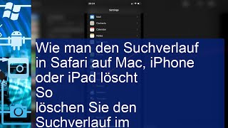 Wie man den Suchverlauf in Safari auf Mac iPhone oder iPad löscht [upl. by Henni]