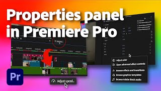 Properties Panel  Whats New in Premiere Pro beta  Adobe Video [upl. by Reyaht]