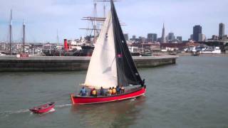 Sea Scouts whaleboat sailing [upl. by Lasser532]