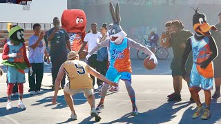 Bugs BunnyTune Squad 5v5 vs Hoopers Space Jam IRL [upl. by Tortosa]