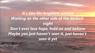 Danny Gokey  Havent Seen It Yet Lyrics [upl. by Noman690]