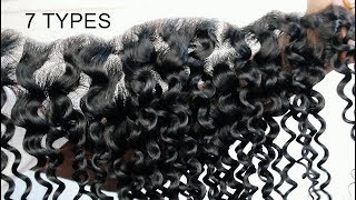 7 DIFFERENT HAIR TYPES Different hair Looks 35 BUNDLES [upl. by Rheba]