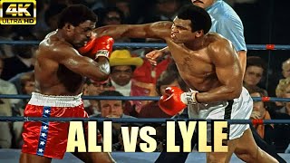 Muhammad Ali vs Ron Lyle  KNOCKOUT Legendary Boxing Fight  4K Ultra HD [upl. by Lilithe]