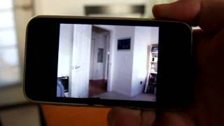 iCam video surveillance app for iPhone and iPod Touch  Quick review [upl. by Aksoyn]