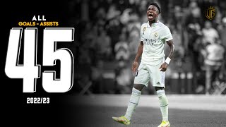 Vinicius Junior All 45 Goals amp Assists so far 202223  With Commentary  HD [upl. by Unhsiv]