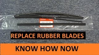 How to Replace Wiper Blade Refills  Inserts [upl. by Htor960]