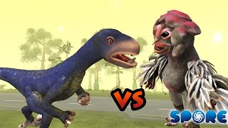 Raptor vs Humanoid Owl  Dino vs Horror S1E10  SPORE [upl. by Ajup217]