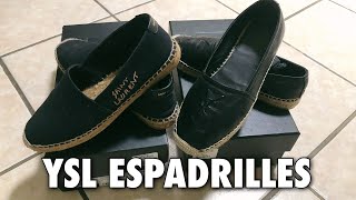 YSL ESPADRILLES LAMBSKIN VS CANVAS PROS amp CONS  Mimi Le [upl. by Cordova]