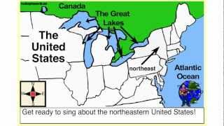 The Northeastern US Geography Song amp Video Rocking the World [upl. by Wendelina]