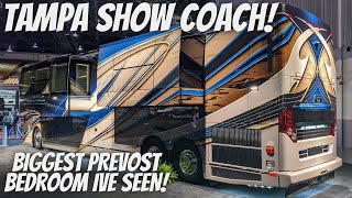 2021 Prevost Liberty Coach triple slide with 2 bedroom super slides [upl. by Kemeny]