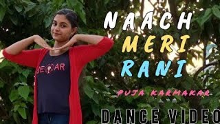 Nach meri rani  Dance Video  PUJA CREATION viral video trendingbollywood tseries [upl. by Burtis]