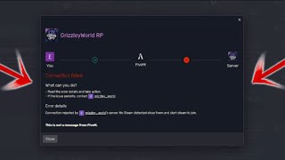 HOW TO FIX FIVEM CONNECTION ERROR FAILED WORKS IN ALL SERVERS‼️ GTA RP  GRIZZLEYWORLDRP [upl. by Garbe]