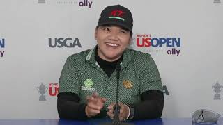 Surprise coleader Wichanee Meechai handles ghosts and nerves with US Womens Open title in sight [upl. by Finella]