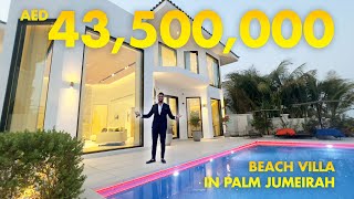 INSIDE A DUBAI BILLIONAIRES ULTRA LUXURY BEACH VILLA IN PALM JUMEIRAH  Property Vlog No 98 [upl. by Mandi]