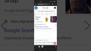 Thanos Snap  Google Easter Eggscooltrick [upl. by Yesdnik]