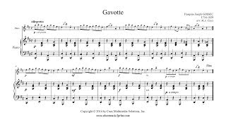 Gossec  Gavotte in D Major  Flute [upl. by Roux196]