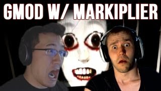 GMod Horror Map w Markiplier  DEATHHOUSE [upl. by Elynad]