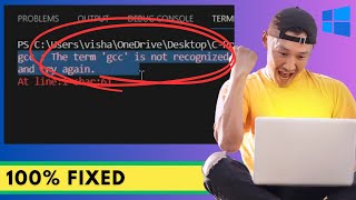 Fix quotGCC not Recognized as Internal or External Commandquot in VSCodeTerminal 2023 [upl. by Tollman]