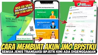 TERBARU Cara daftar akun JMO Bpjs Ketenagakerjaan • Jamsostek Mobile [upl. by Halli]